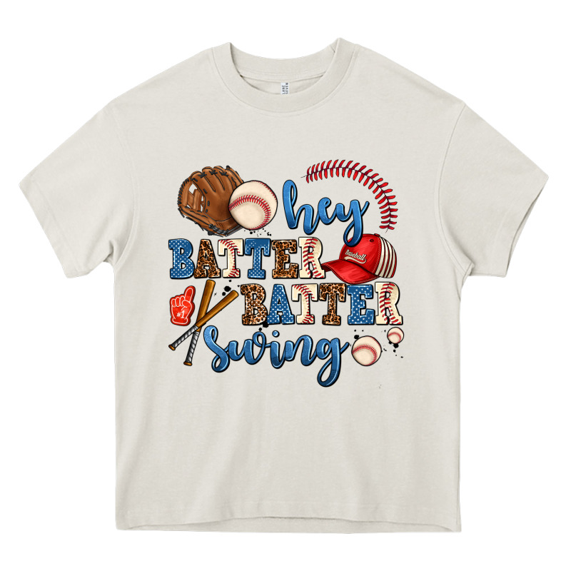 Hey Batter Batter Swing Heavy Core Tee by AdoDesignShop | Teevron