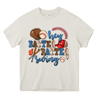 Cream hey batter batter swing Heavy Core Tee - AdoDesignShop