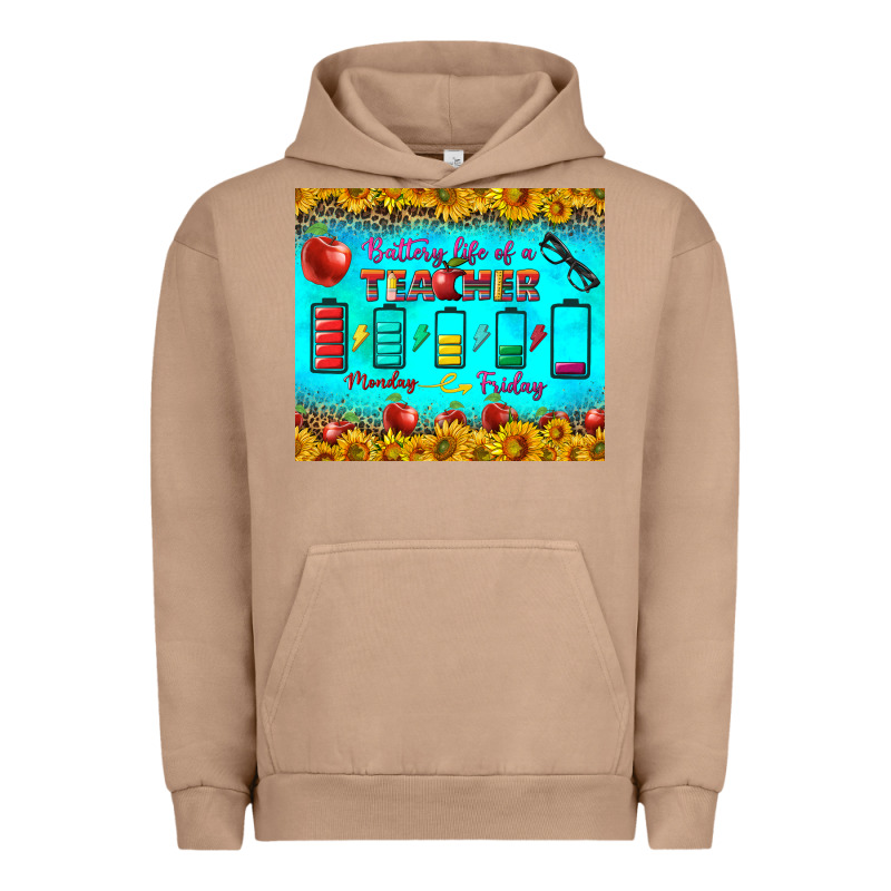 Battery Life Of A Teacher Tumbler Urban Hoodie by BundleAndBundleShop | Teevron