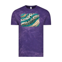 Cloud Purple turquoise glitter background Vintage Tee - JahusDesignShop