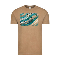 Vintage Coffee turquoise glitter background Vintage Tee - JahusDesignShop