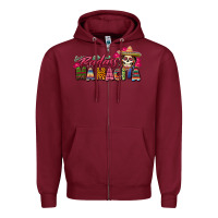 Burgundy Badass Mamacita Zipper Hoodie - texasbilliewilder