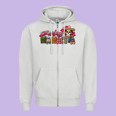 Badass Mamacita Zipper Hoodie Designed By Texasbilliewilder
