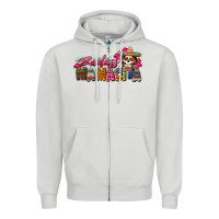Dove Grey Badass Mamacita Zipper Hoodie - texasbilliewilder