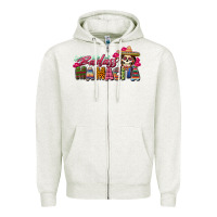 Oatmeal Heather Badass Mamacita Zipper Hoodie - texasbilliewilder