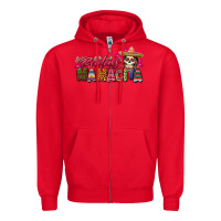 Red Badass Mamacita Zipper Hoodie - texasbilliewilder