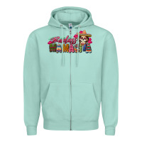 Seafoam Badass Mamacita Zipper Hoodie - texasbilliewilder