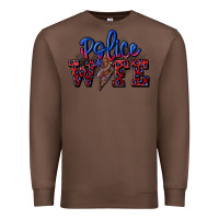Chestnut police wife with lightning bolt Premium Sweatshirt - CowGirlArtShop