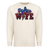 Sandshell police wife with lightning bolt Premium Sweatshirt - CowGirlArtShop