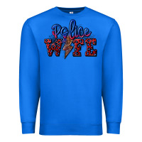 True Royal police wife with lightning bolt Premium Sweatshirt - CowGirlArtShop