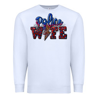 White police wife with lightning bolt Premium Sweatshirt - CowGirlArtShop
