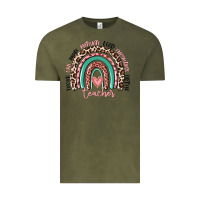 Vintage Olive teacher rainbow Vintage Tee - MaliasSmallBusiness