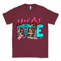 Burgundy nurse life Classic Tee - NancyCooperArtShop