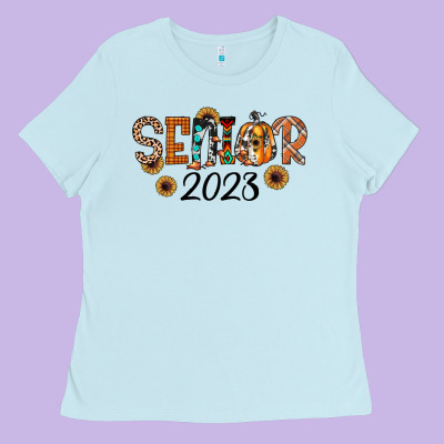 Senior 2023 Fall Ladies Tee Designed By Jahusdesignshop