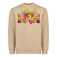 Mushroom Softball Mom Breast Cancer Heavyweight Sweatshirt - BundleAndBundleShop