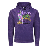 Cloud Purple mardi gras jesus fills my cup Vintage Hoodie - MaliasSmallBusiness
