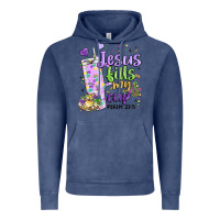 Vintage Denim mardi gras jesus fills my cup Vintage Hoodie - MaliasSmallBusiness