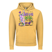 Vintage Mustard mardi gras jesus fills my cup Vintage Hoodie - MaliasSmallBusiness
