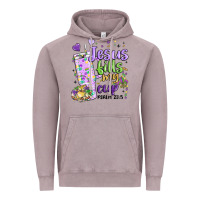 Vintage Zinc mardi gras jesus fills my cup Vintage Hoodie - MaliasSmallBusiness