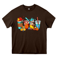 Chocolate Brown firefighter coffee cups Heavy Core Tee - AdoDesignShop