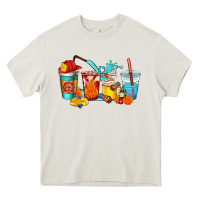 Cream firefighter coffee cups Heavy Core Tee - AdoDesignShop