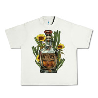 Western Whiskey Bottle Urban Heavy Tee | Teevron