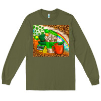 Army Green Coffee Cups St Patricks Day Tumbler Long Sleeve Tee - BundleAndBundleShop