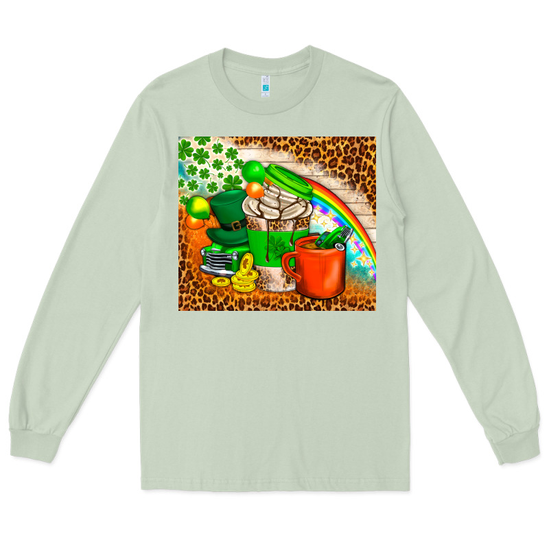 Coffee Cups St Patricks Day Tumbler Long Sleeve Tee by BundleAndBundleShop | Teevron
