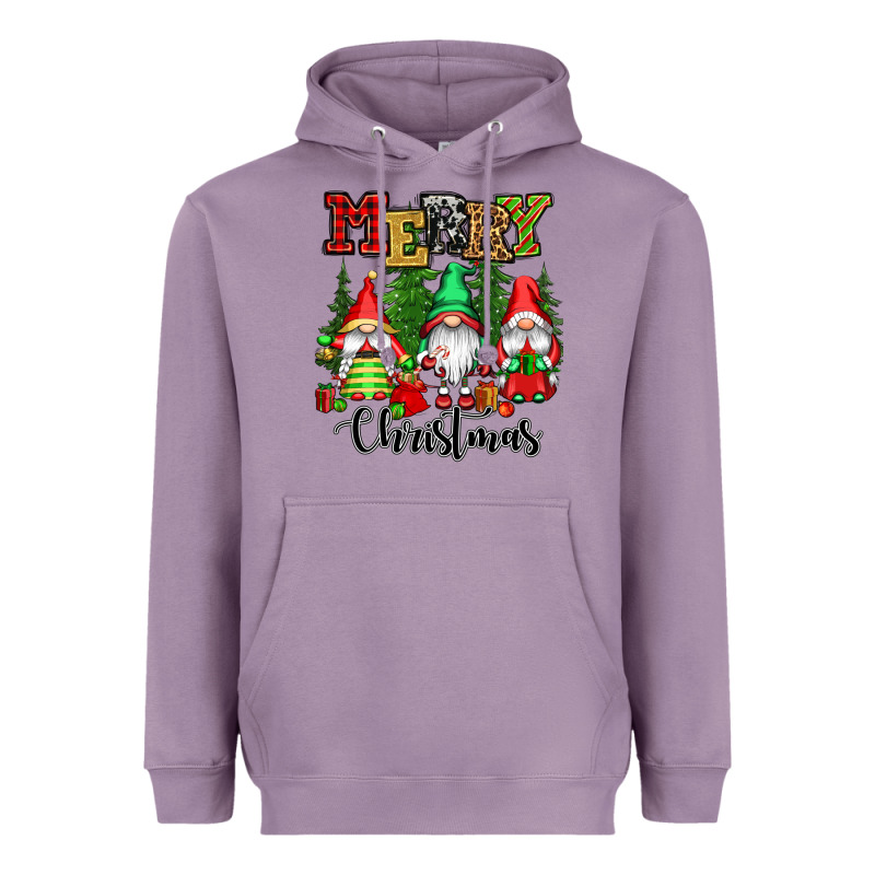 Merry Christmas Gnomes Heavyweight Hoodie by CowGirlArtShop | Teevron