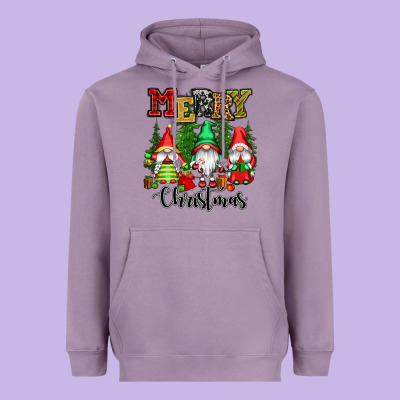 Merry Christmas Gnomes Heavyweight Hoodie Designed By Cowgirlartshop
