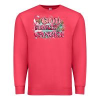 Cardinal my god is stronger than cancer Premium Sweatshirt - CowGirlArtShop