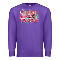 Purple my god is stronger than cancer Premium Sweatshirt - CowGirlArtShop