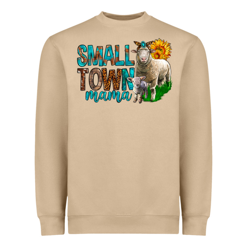 Small Town Mama With Sheeps Heavyweight Sweatshirt by BundleAndBundleShop | Teevron