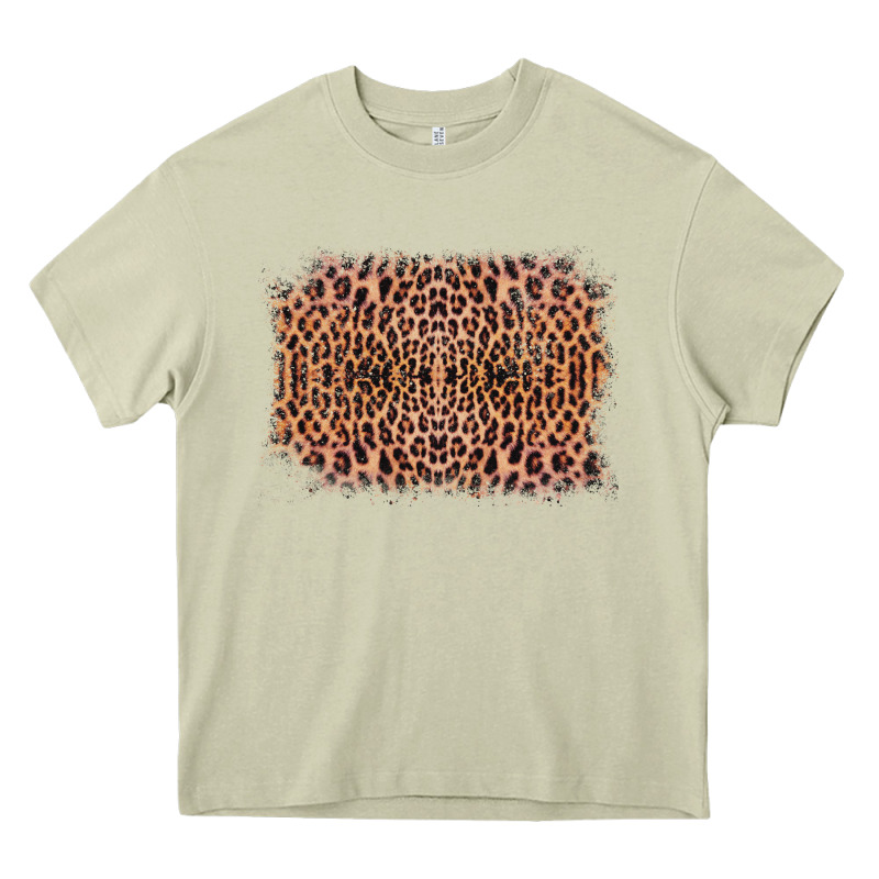 Old Western Leopard Frame Heavy Core Tee by Bettercallsaul | Teevron