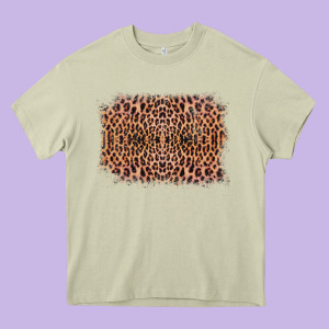Old Western Leopard Frame Heavy Core Tee Designed By Bettercallsaul
