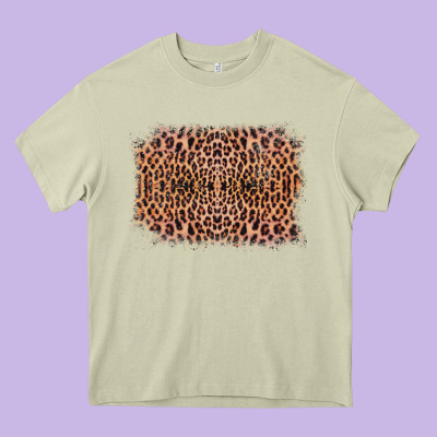 Old Western Leopard Frame Heavy Core Tee Designed By Bettercallsaul
