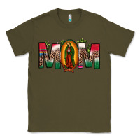 Army Green mexican flag our lady of guadalupe mom leopard Classic Tee - JahusDesignShop
