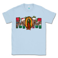 Dusty Blue mexican flag our lady of guadalupe mom leopard Classic Tee - JahusDesignShop