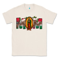Natural mexican flag our lady of guadalupe mom leopard Classic Tee - JahusDesignShop