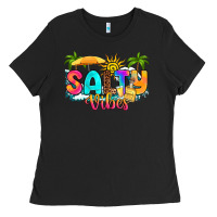 Black salty vibes Ladies Tee - RanaPortraitStore