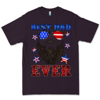 Plum best dad ever american flag Premium Tee - Artiststas