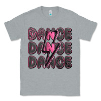 Heather Grey dance dance dance with lightning bolt Classic Tee - MaliasSmallBusiness