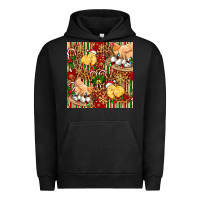 Pigment Black christmas chicken Urban Hoodie - FaDigitalArtStudio