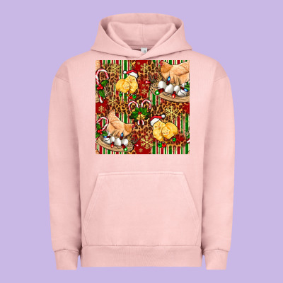 Christmas Chicken Urban Hoodie Designed By Fadigitalartstudio