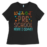 Black watch out preschool here i come! Ladies Tee - JahusDesignShop
