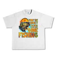 Lunar Rock youre lucky im here i could have gone fishing Urban Heavy Tee - NancyCooperArtShop