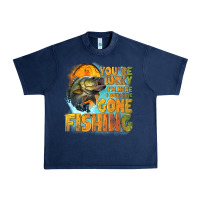 Navy youre lucky im here i could have gone fishing Urban Heavy Tee - NancyCooperArtShop