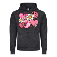 Vintage Black retro valentines day Vintage Hoodie - MaliasSmallBusiness