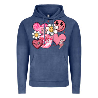 Vintage Denim retro valentines day Vintage Hoodie - MaliasSmallBusiness