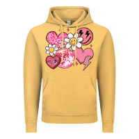 Vintage Mustard retro valentines day Vintage Hoodie - MaliasSmallBusiness
